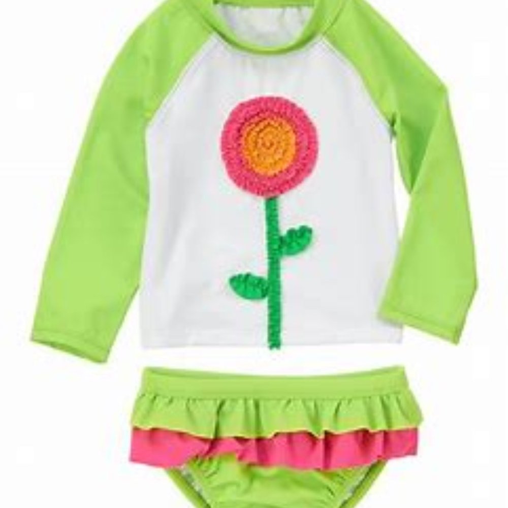 NWT Gymboree Tropi-Cutie Rashguard Set Size 2t